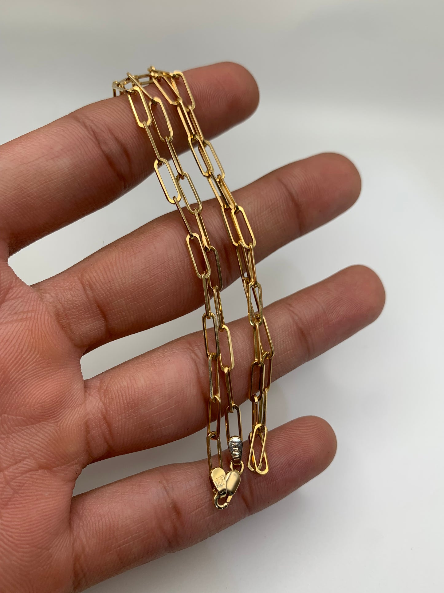 Gold Paper Clip Chain (14K 6.2g)